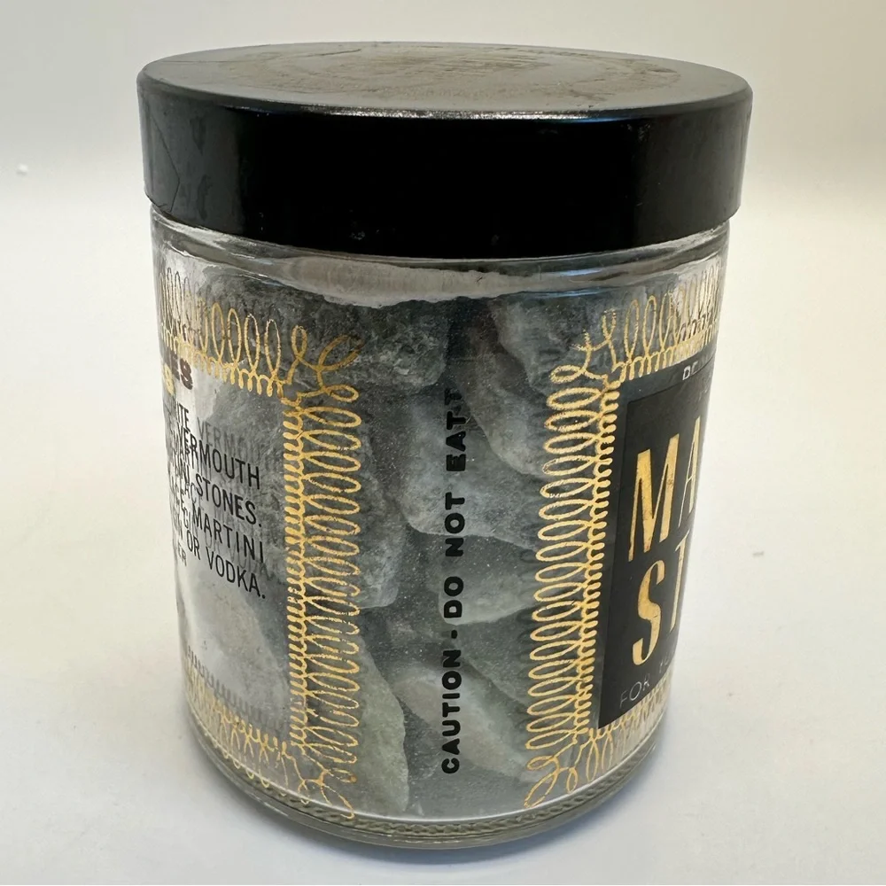 Martini Stones Novelty Cocktail Accessory 1964 BAEKGAARD  Tiki Bar Vermouth Soak